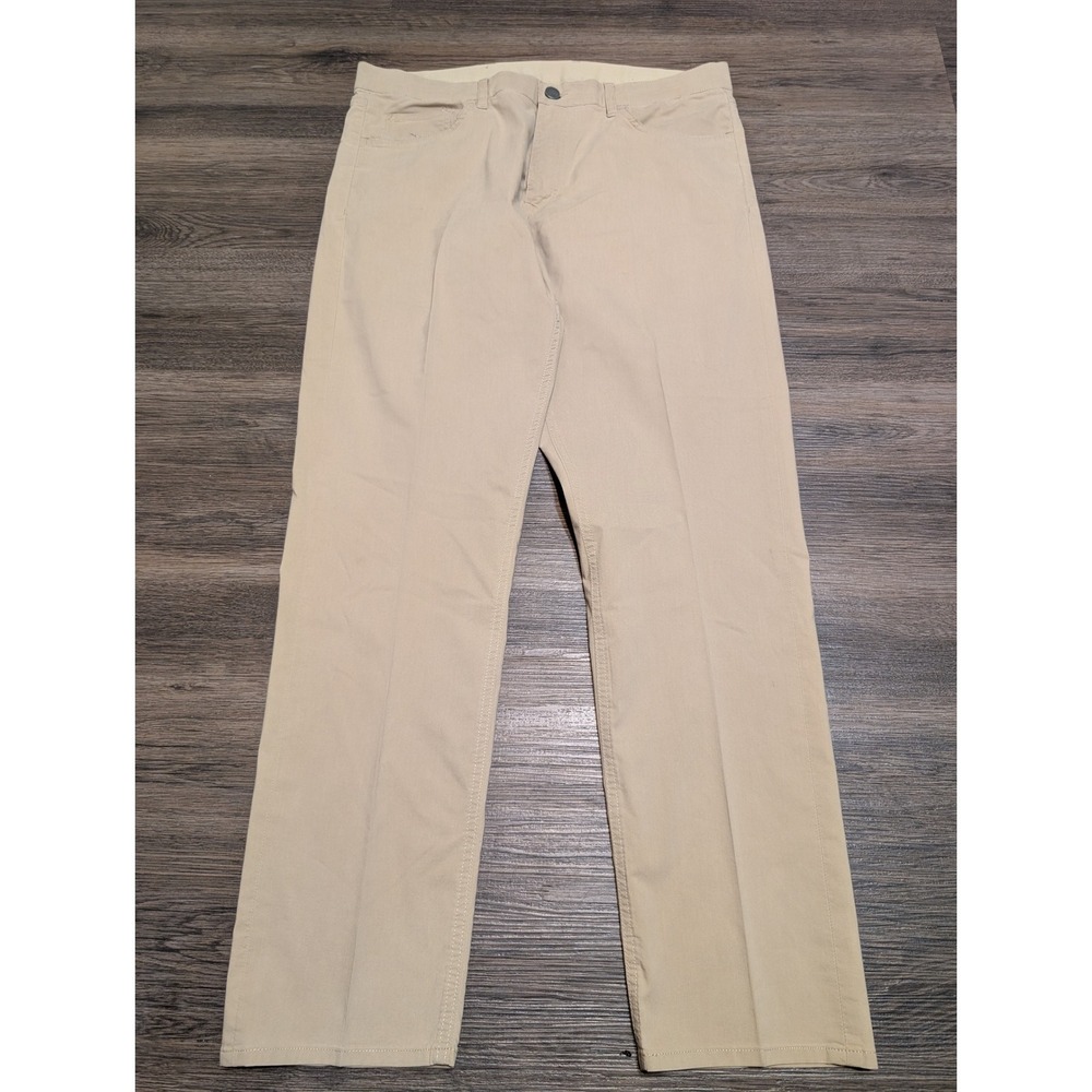 Faherty Brand‎ Mens Classic Fit Chinos Khaki Pants Size 33 Made in Turkey